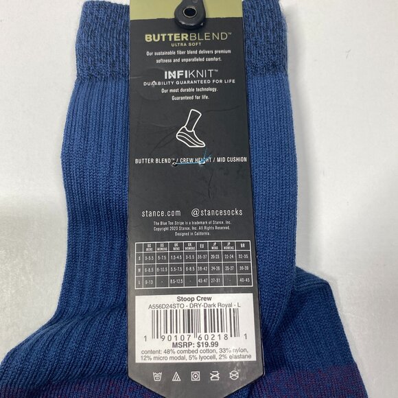 NWT Stance Butterblend Crew Socks - Stoop Crew – Large - Picture 5 of 9